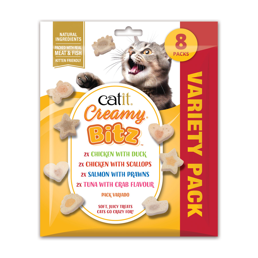Catit Creamy Bitz Variety Pack Soft Cat Treats