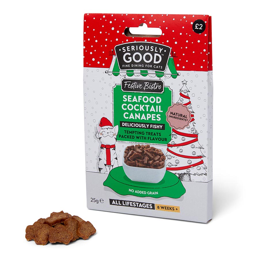Seriously Good Seafood Cocktail Bites Cat Treats