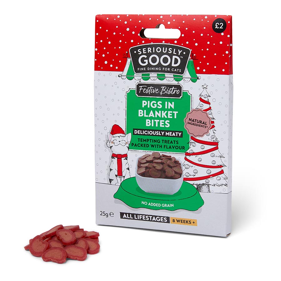 Seriously Good Pigs in Blanket Bites Cat Treats