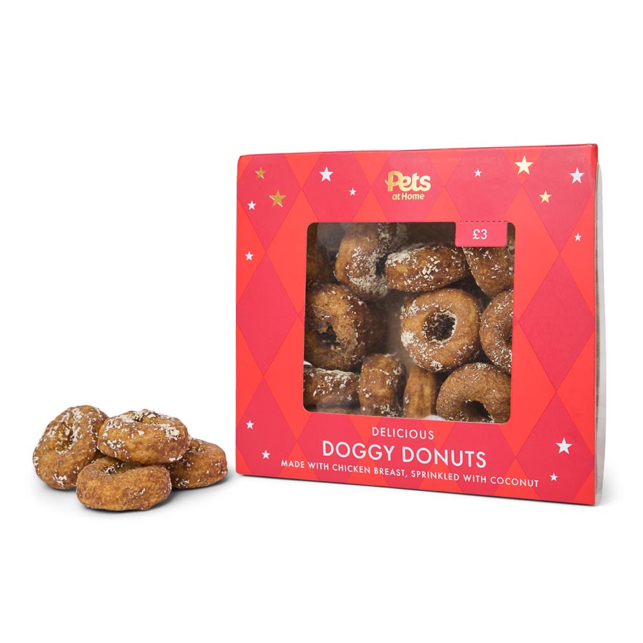 Pets at Home Christmas Doggy Donut Dog Treats