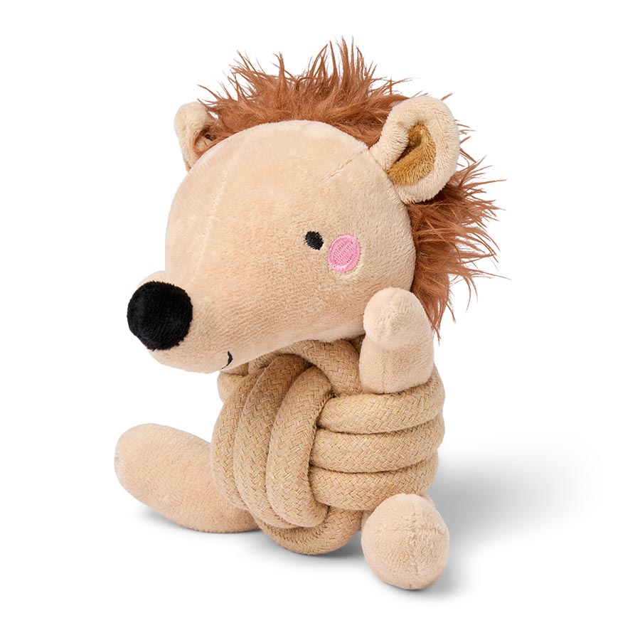 Pets at Home Hedgehog Rope Squeaky Dog Toy