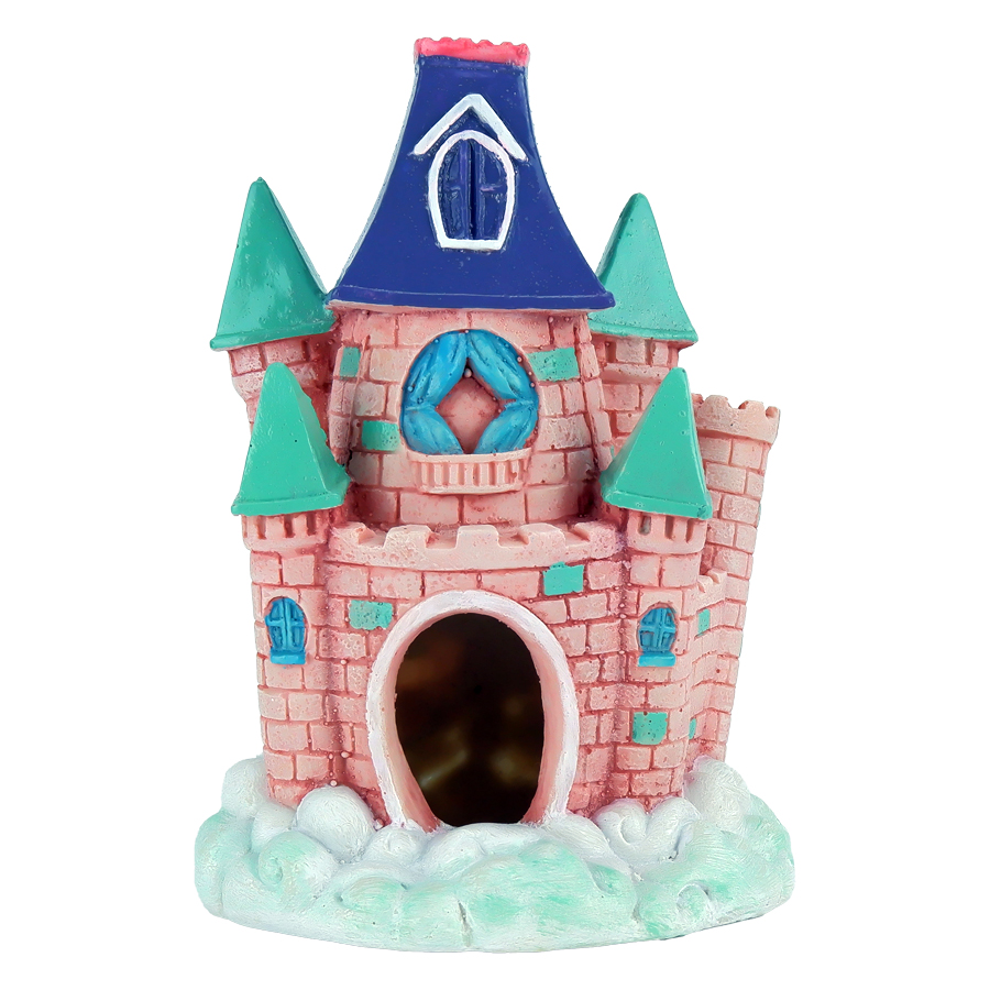 Classic Aquatics Fairytale Castle Aquarium Ornament Pink