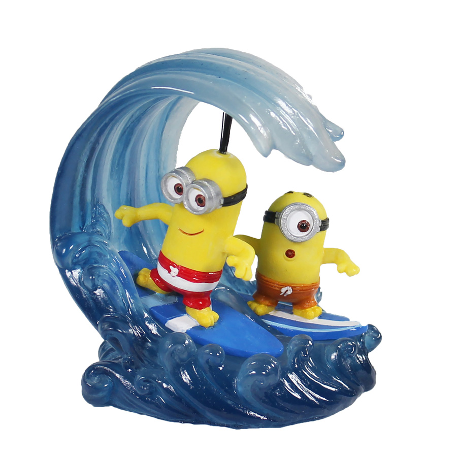Minions Kevin & Stuart Surfing Aquarium Ornament