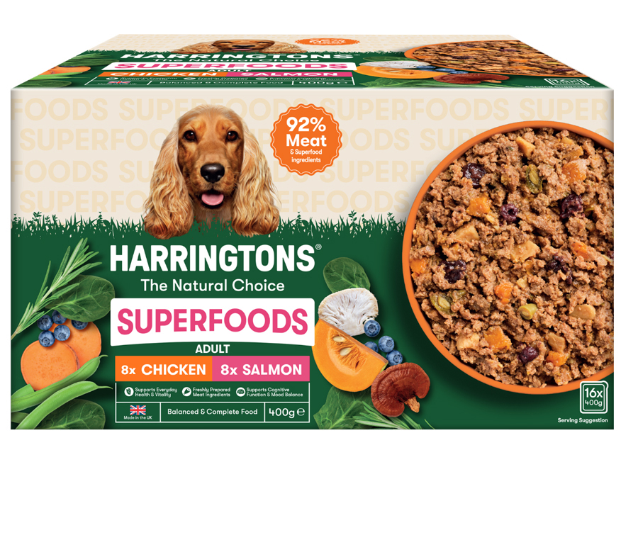 Harringtons Superfoods Chicken & Salmon Wet Dog Food