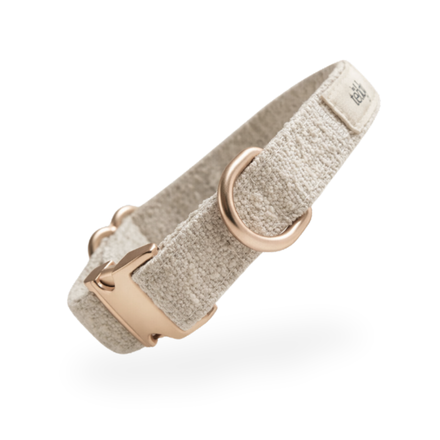 By Teddy Bouclé Adjustable Dog Collar Marshmallow X Small / Small
