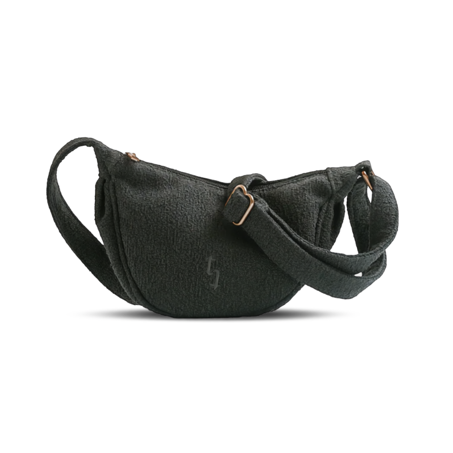 By Teddy Bouclé Cross Body Dog Walking Bag Midnight
