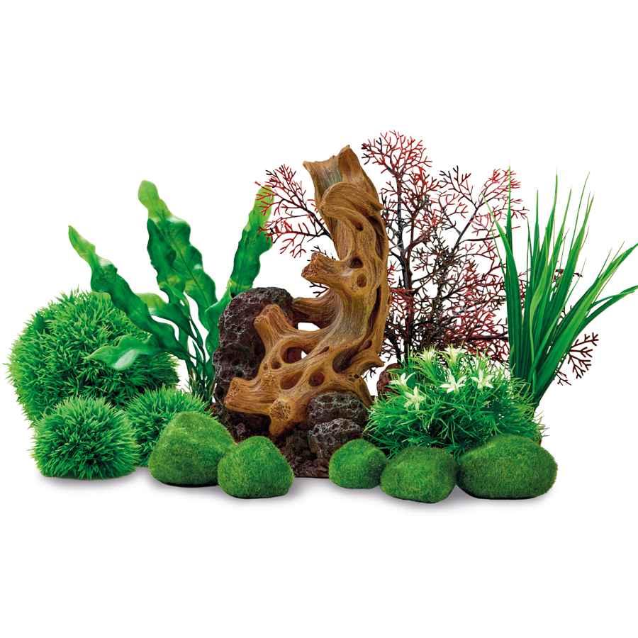 biOrb Wood on Stone Aquarium Decor Set