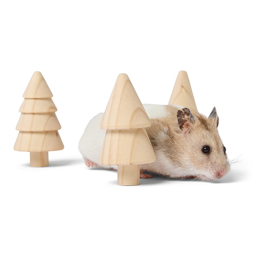 Pets at Home Wooden Christmas Tree Small Animal Gnaw Assorted