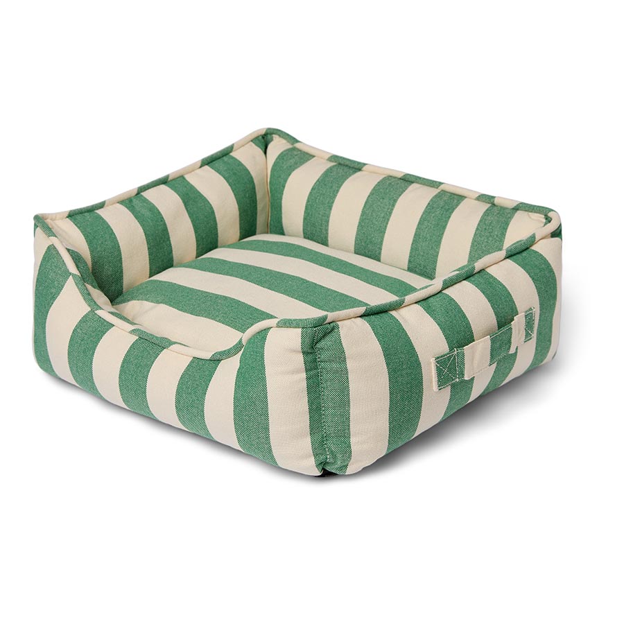 Pets at Home Green Stripe Small Animal Bed