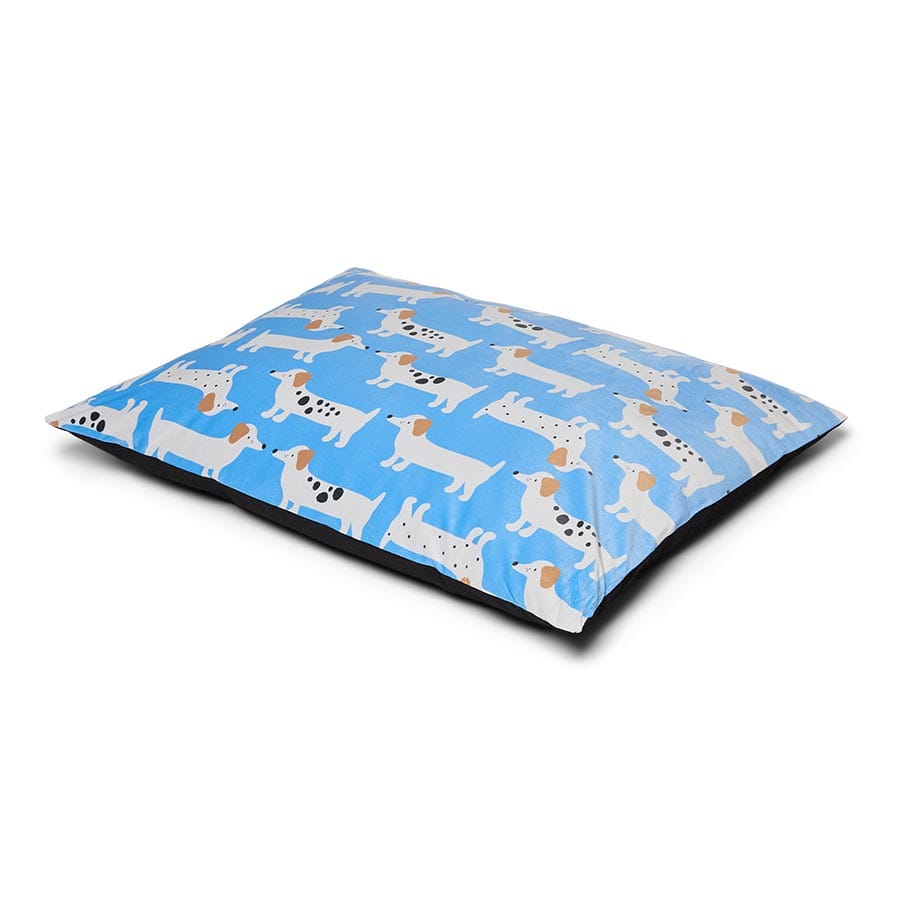 Pets at Home Super Soft Velour Pillow Mattress Blue