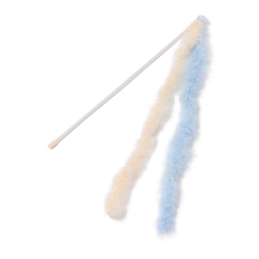 Pets at Home Snow & Ice Marabou Wand Cat Toy