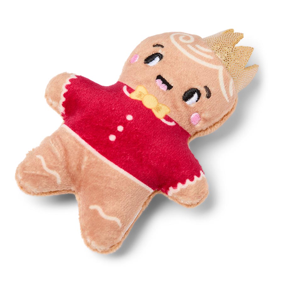 Pets at Home Christmas Gingerbread Soft Plush Catnip Cat Toy