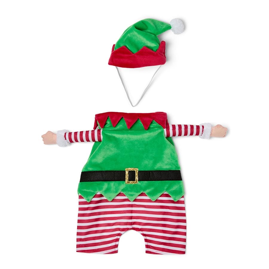Pets At Home Christmas Stripe Elf Dog Costume X Small / Small