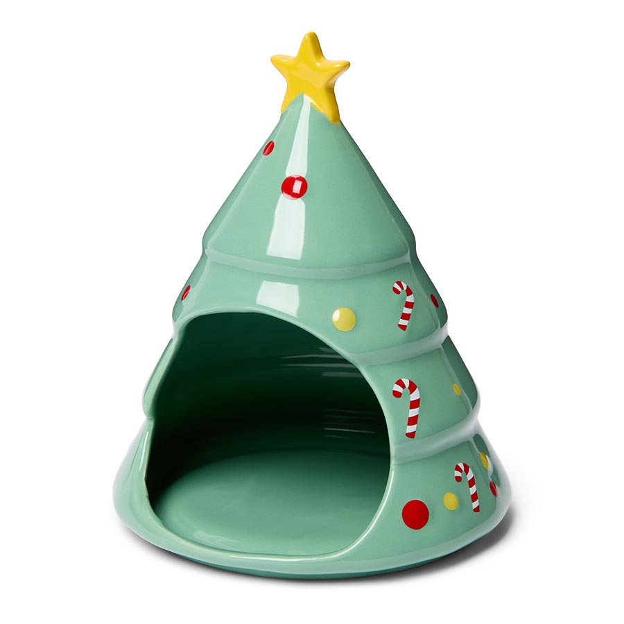 Pets at Home Ceramic Christmas Tree Small Animal Hideaway