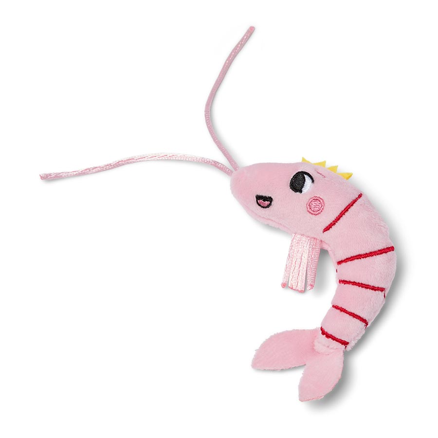 Pets at Home Christmas Prawn Soft Plush Catnip Cat Toy