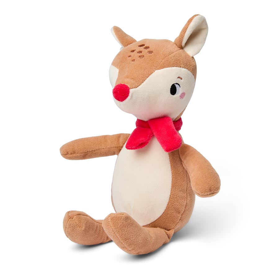 Pets at Home Christmas Reindeer Squeaky Plush Dog Toy