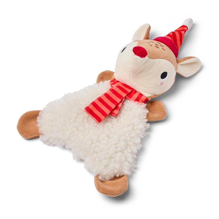 Pets at Home Christmas Reindeer Squeaky & Crinkly Dog Toy