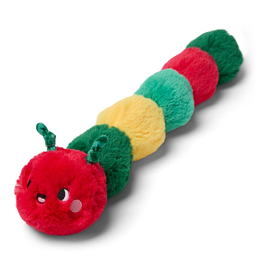 Pets at Home Christmas Caterpillar Squeaky Plush Dog Toy