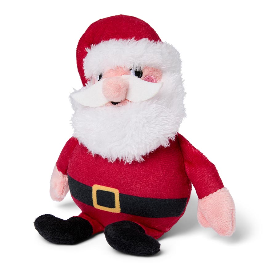 Pets at Home Christmas Santa Squeaky Plush Dog Toy