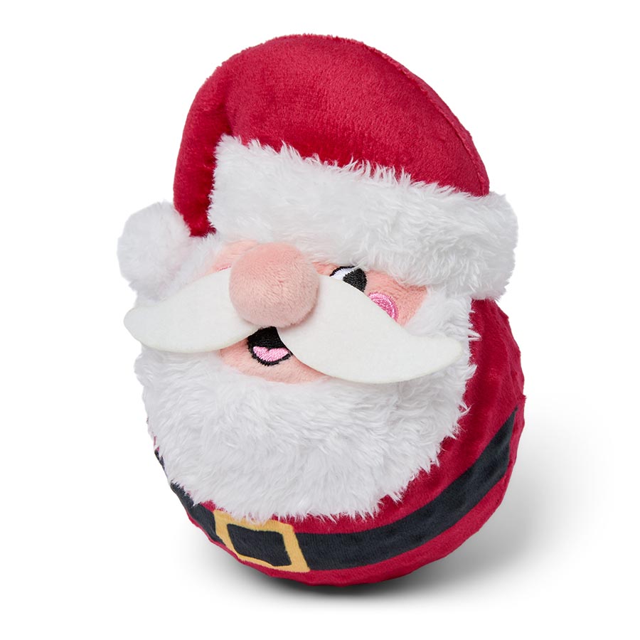 Pets at Home Christmas Santa Design Plush Cover & Hidden TPR Ball Dog Toy