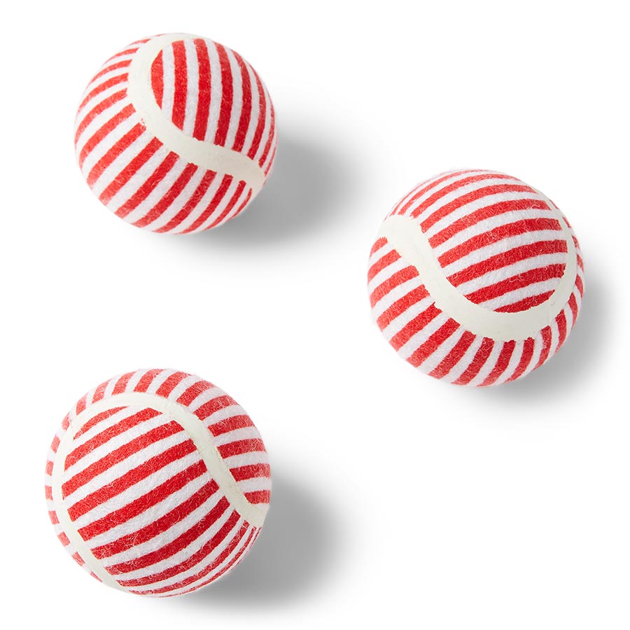 Pets at Home Christmas Squeaky Tennis Ball Dog Toy