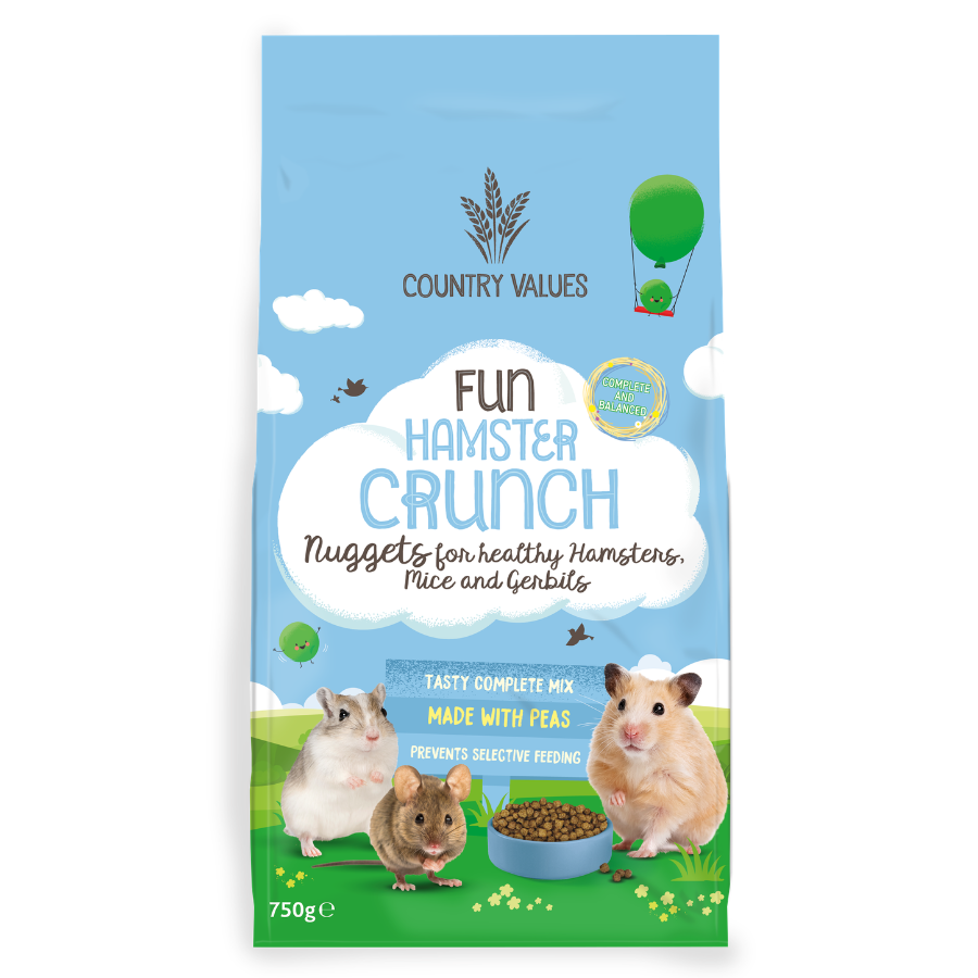 Country Values Fun Hamster Crunch Small Animal Food Nuggets