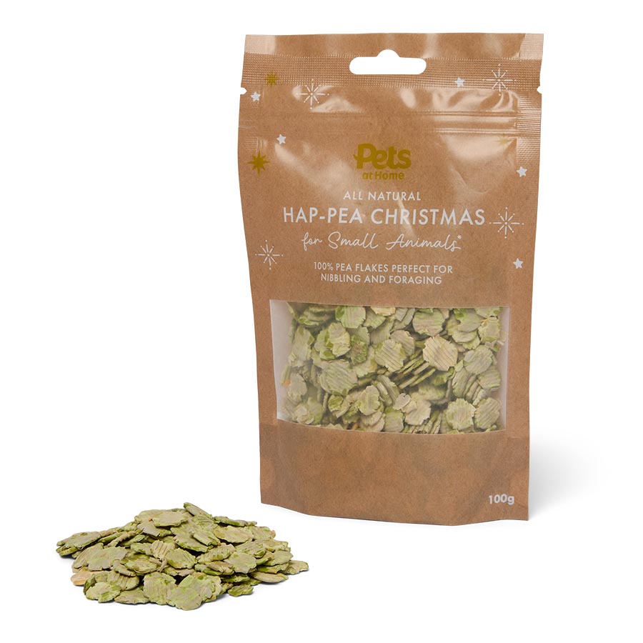 Pets at Home Christmas Pea Flakes Small Animal Treat