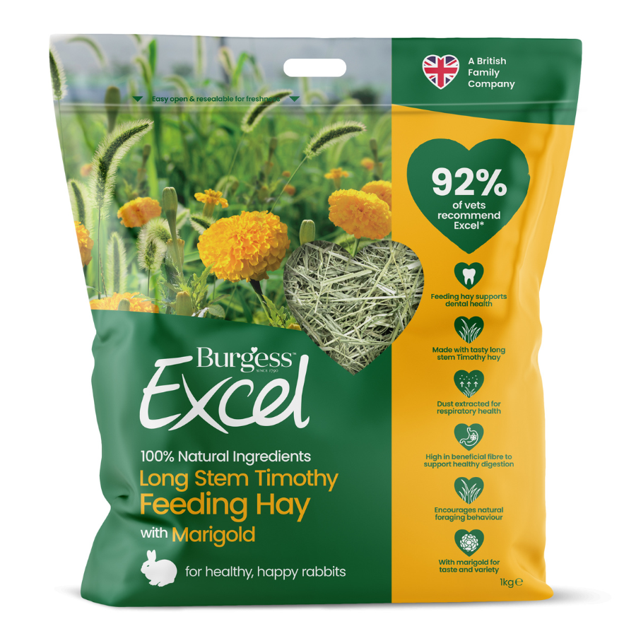 Burgess Excel Long Stem Small Animal Feeding Hay Marigold