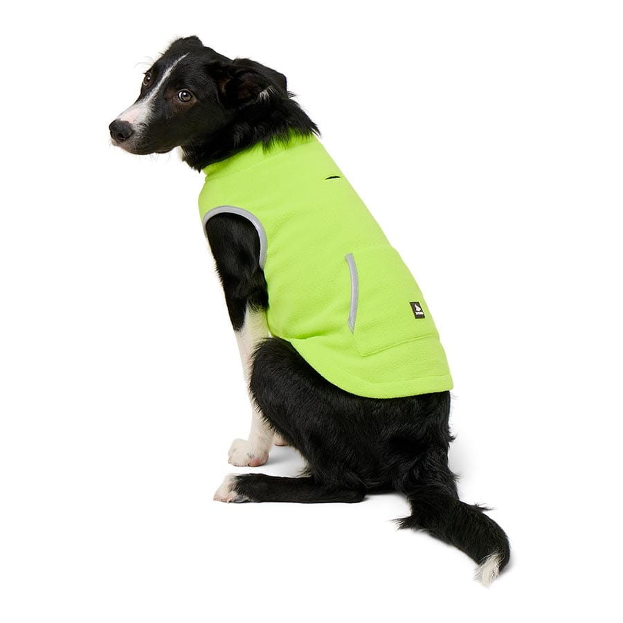 3 Peaks Hi-Vis Micro Fleece Dog Jacket Yellow Medium