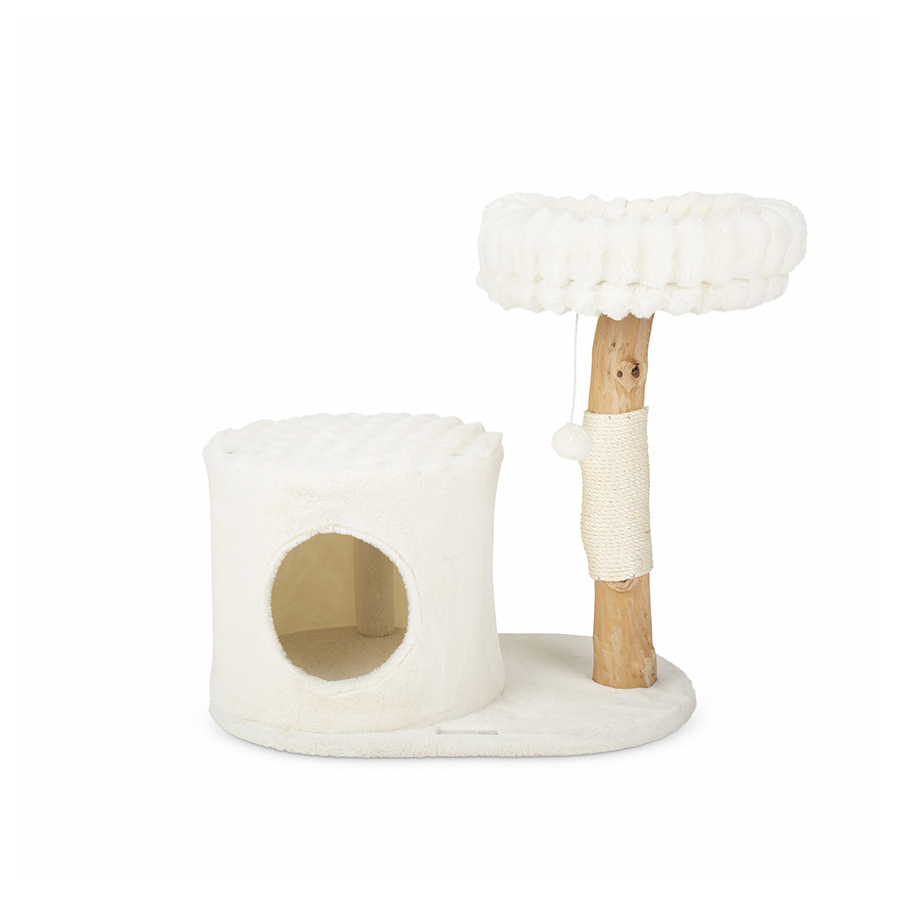 Scruffs Himalayas Cat Scratching Tree Cream