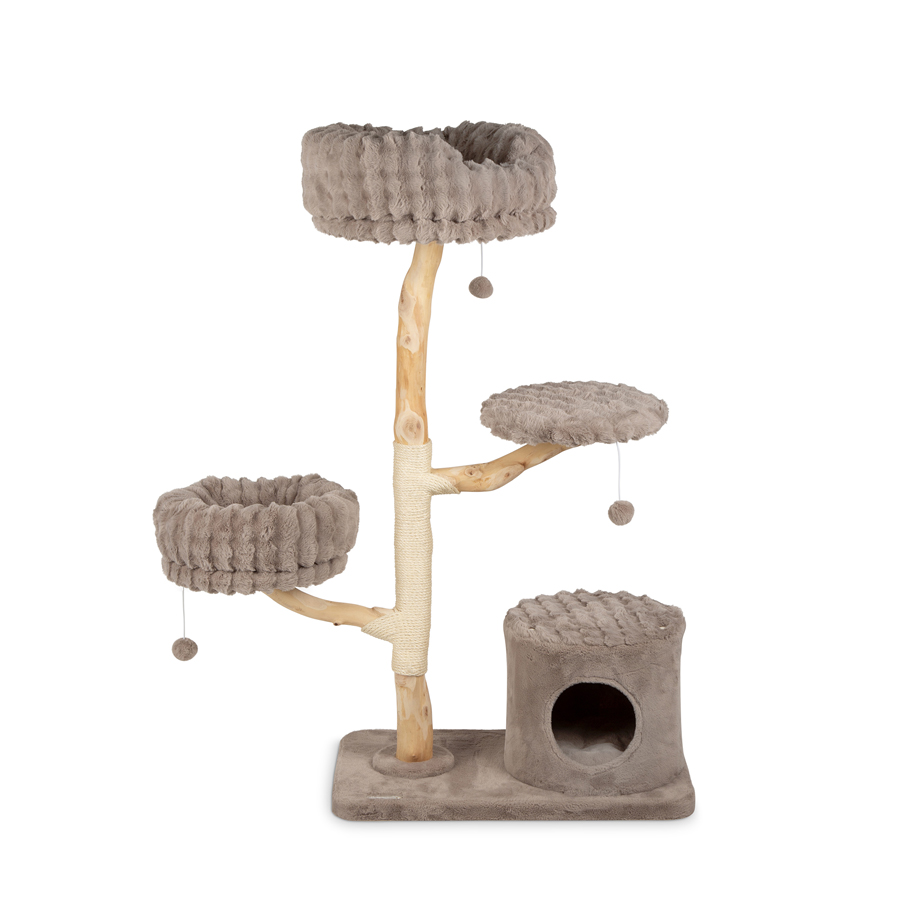 Scruffs Pyrenees Cat Scratching Tree Taupe