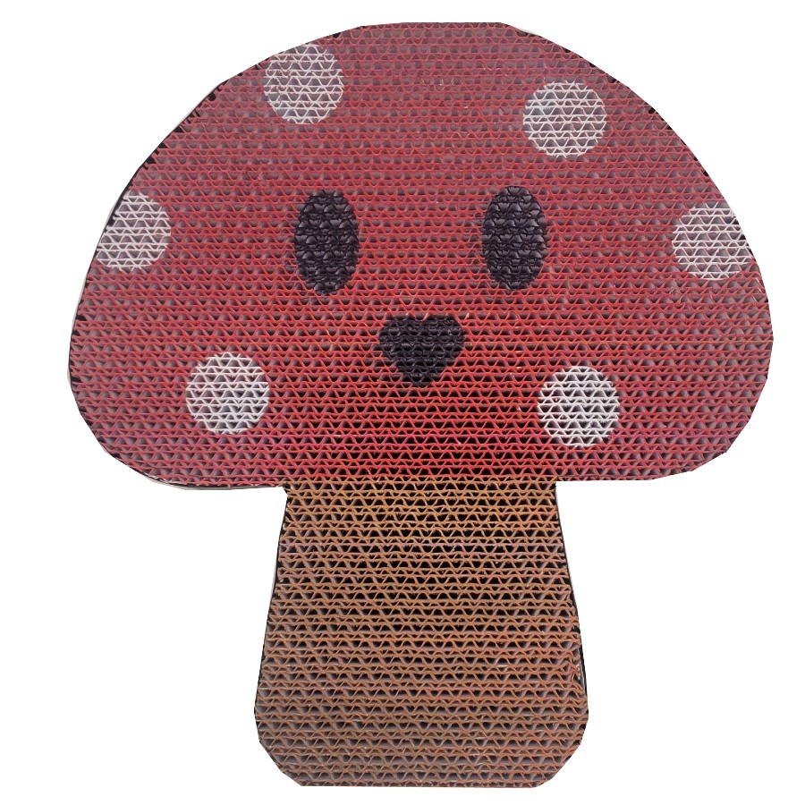 Fela Toadstool Cat Scratcher with Catnip