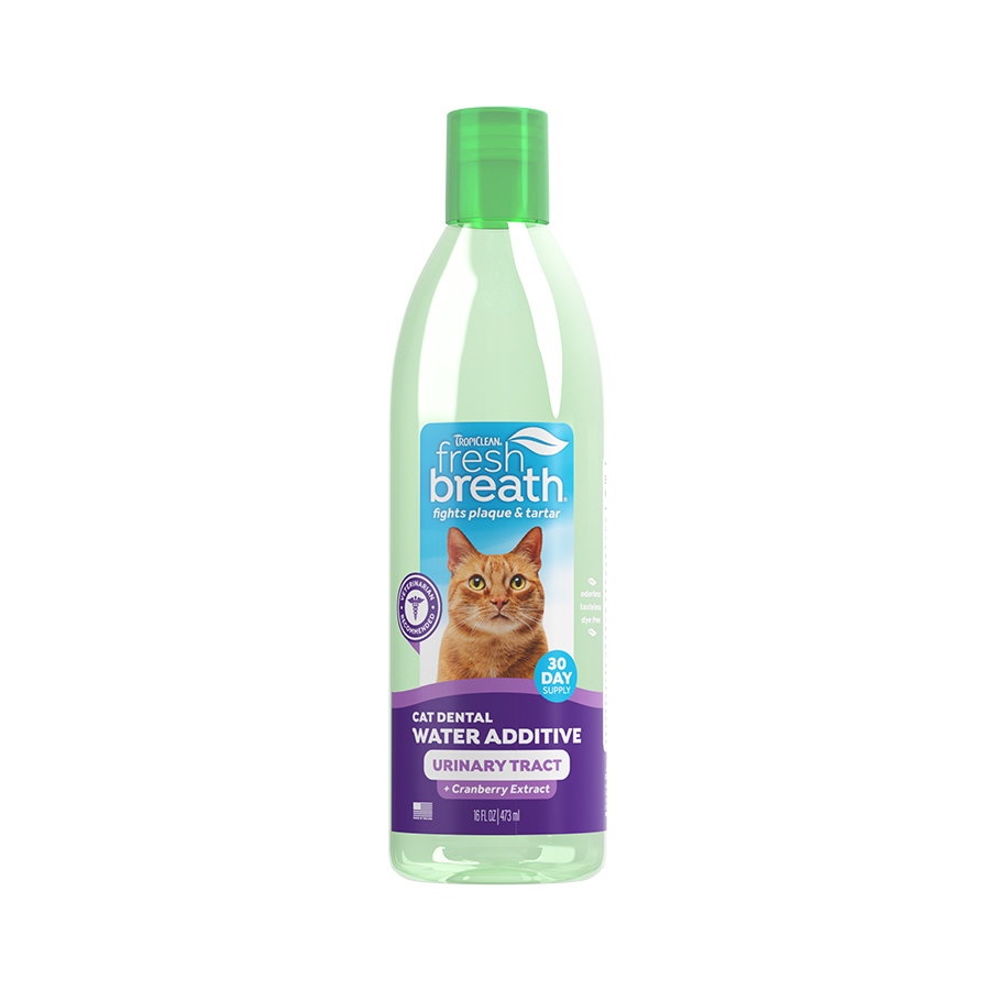 TropiClean Fresh Breath Dental Water Additive & Urinary Tract Support for Cats