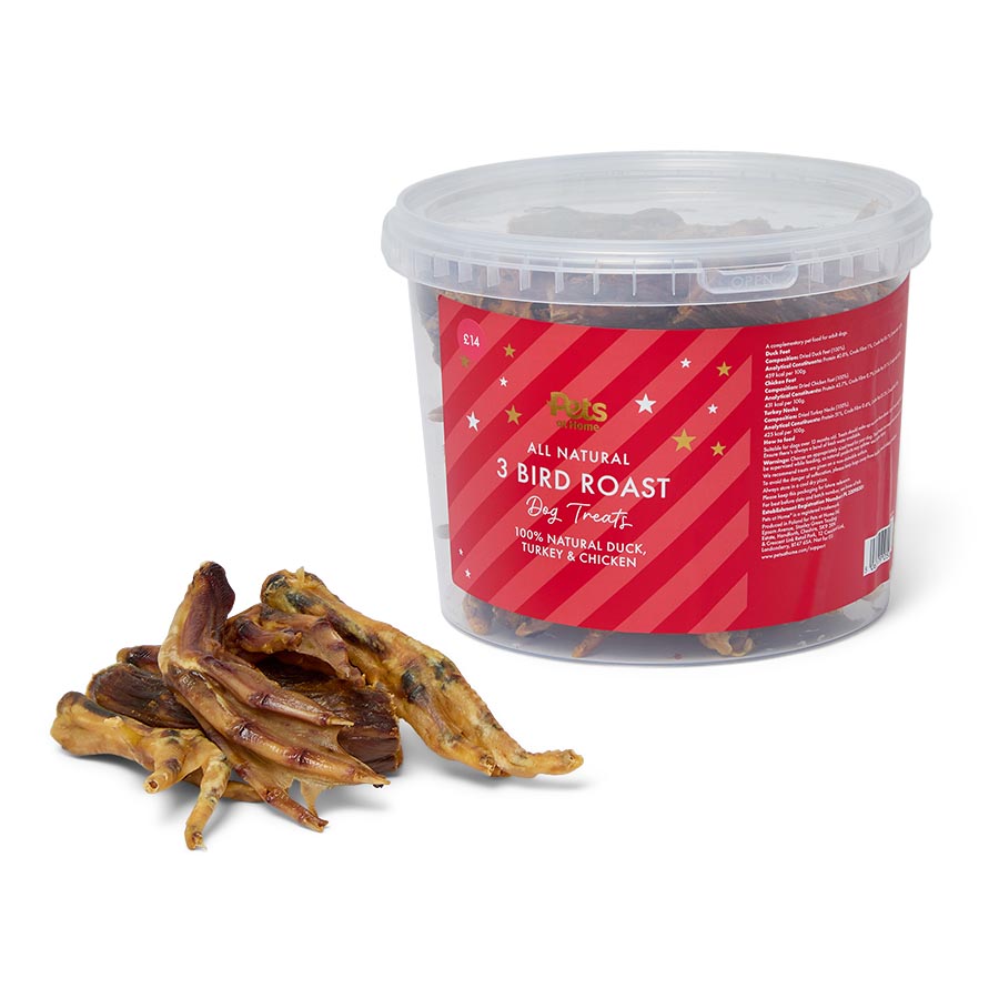 Pets at Home Christmas Three Bird Roast Dog Treats