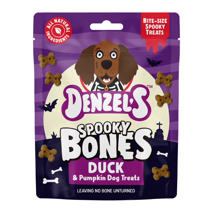 Denzel’s Spooky Bones Duck & Pumpkin Dog Treats