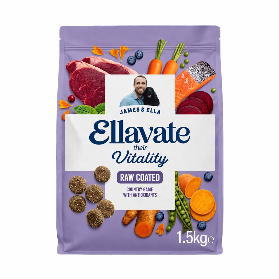 James & Ella Ellavate Raw Coated Kibble Ellavate Their Vitality