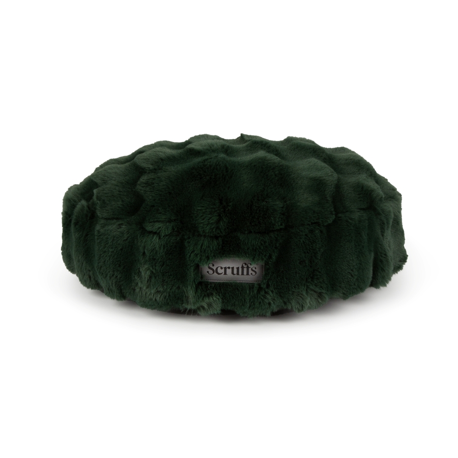 Scruffs Festive Fur Cat Bed Green