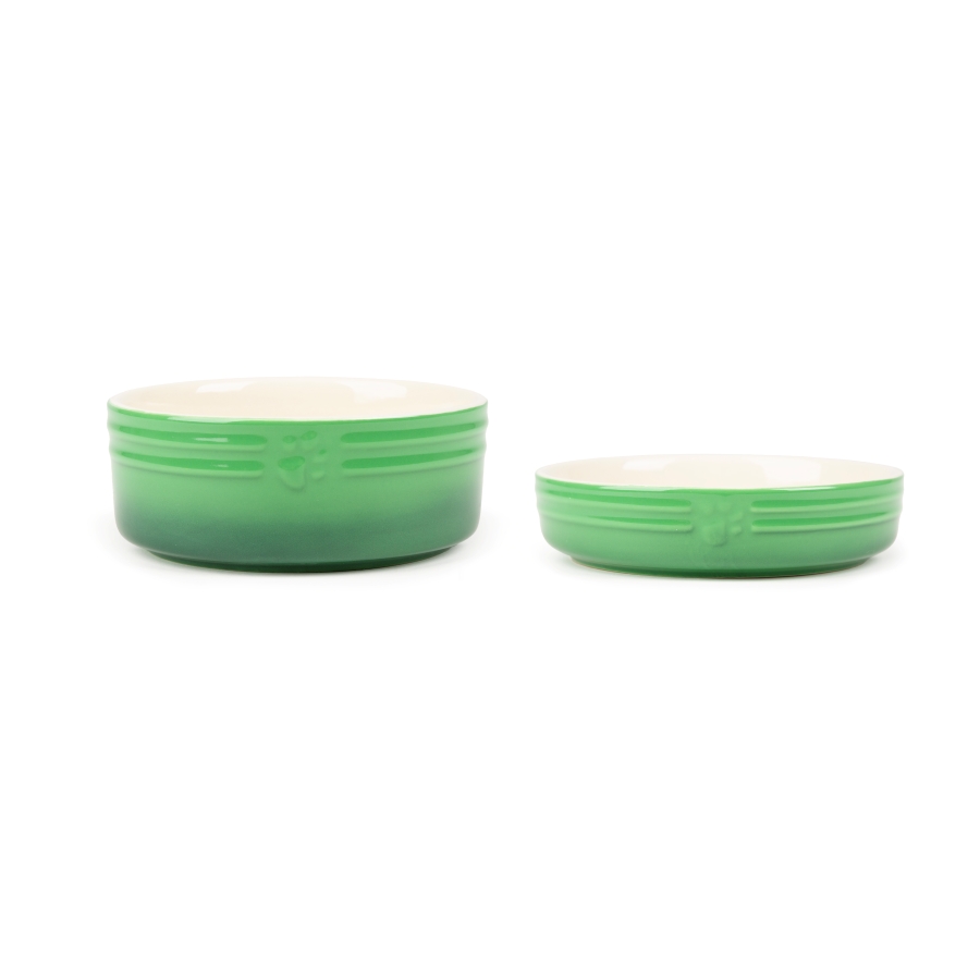 Scruffs Winters Tail Cat Food & Saucer Set Green