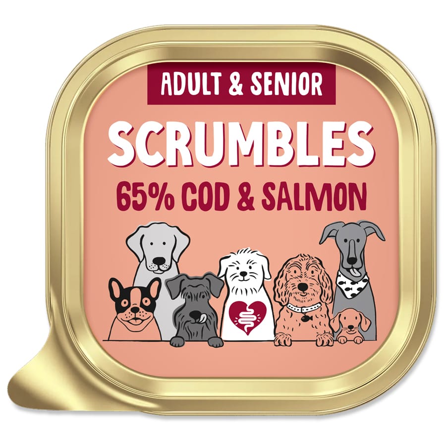 Scrumbles Grain Free Wet Dog Food Salmon & Cod 150g