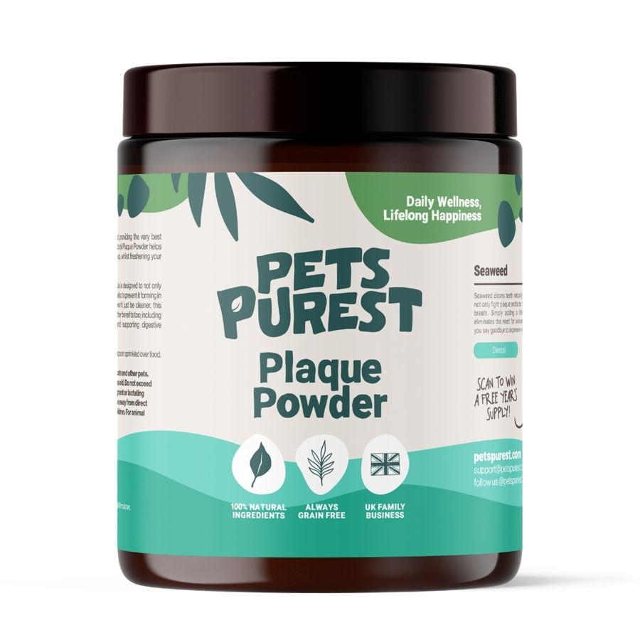 Pets Purest Natural Plaque Removal Powder for Dogs & Cats
