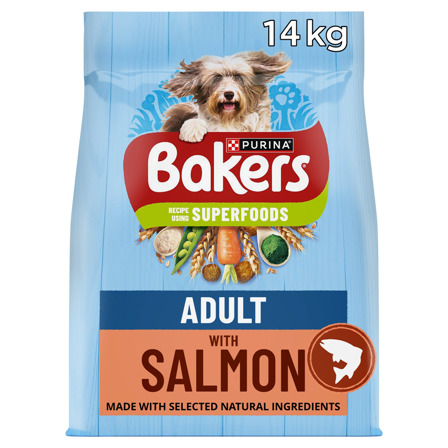 Bakers Adult Dry Dog Food Salmon