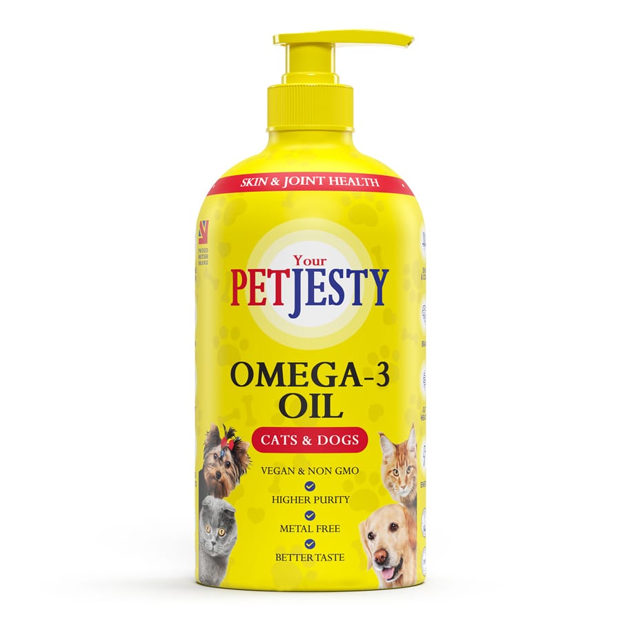 Petjesty Premium Algae Omega Oil For Cats & Dogs 750Ml
