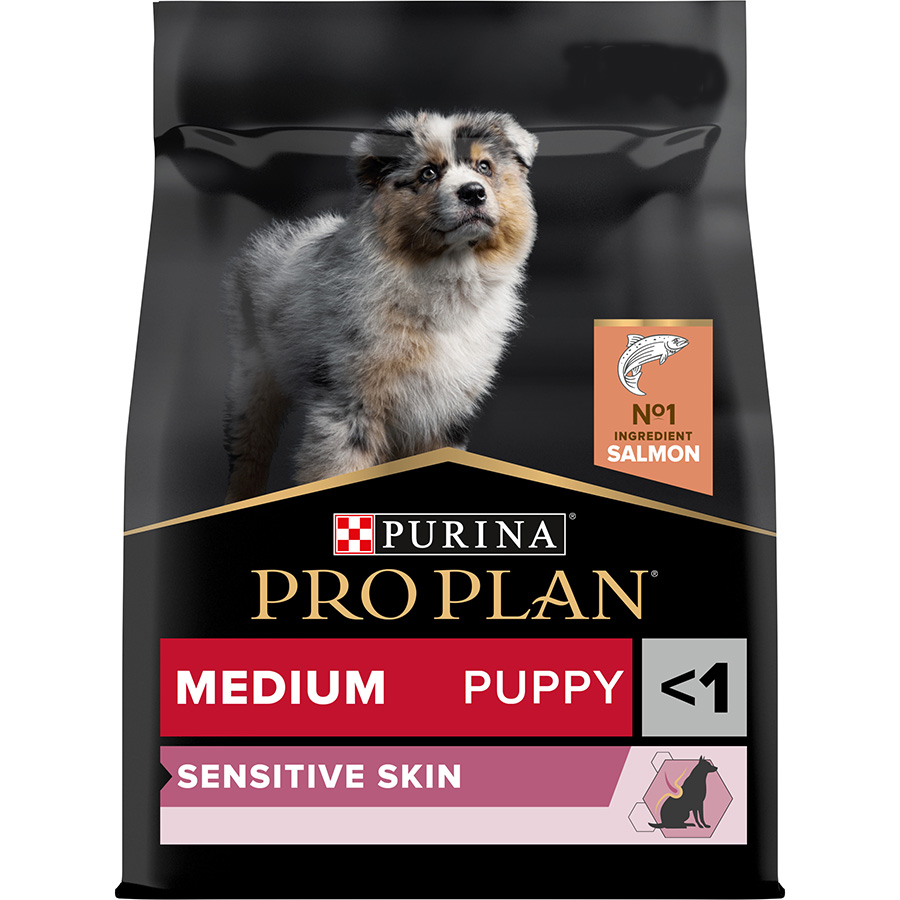 Pro Plan Sensitive Skin Medium Puppy Dry Dog Food Salmon Pets