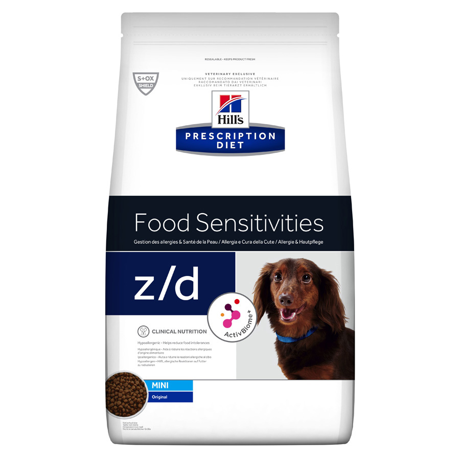 Hill s Prescription Diet z d Food Sensitivities Mini Adult Dry Dog Food Pets