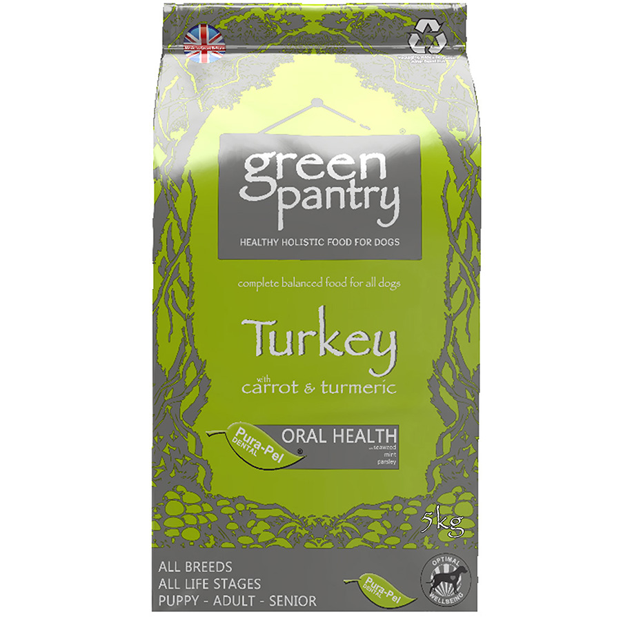 Green Pantry Adult Dry Dog Food Turkey with Carrot & Turmeric
