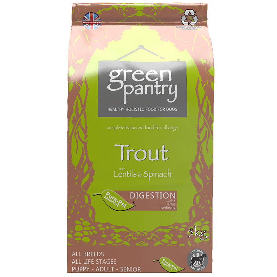 Green Pantry Adult Dry Dog Food Trout with