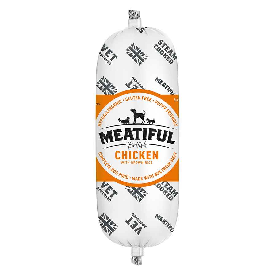 Meatiful Wet Dog Food Chicken with Brown Rice