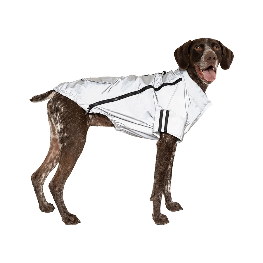 Canada Pooch Night Vision Dog Jacket Metallic
