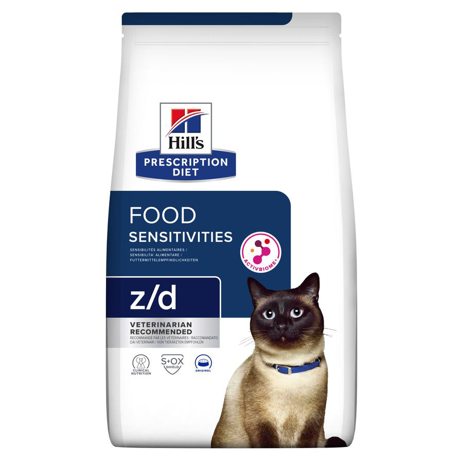 Hill s Prescription Diet z d Food Sensitivities Dry Cat Food Pets