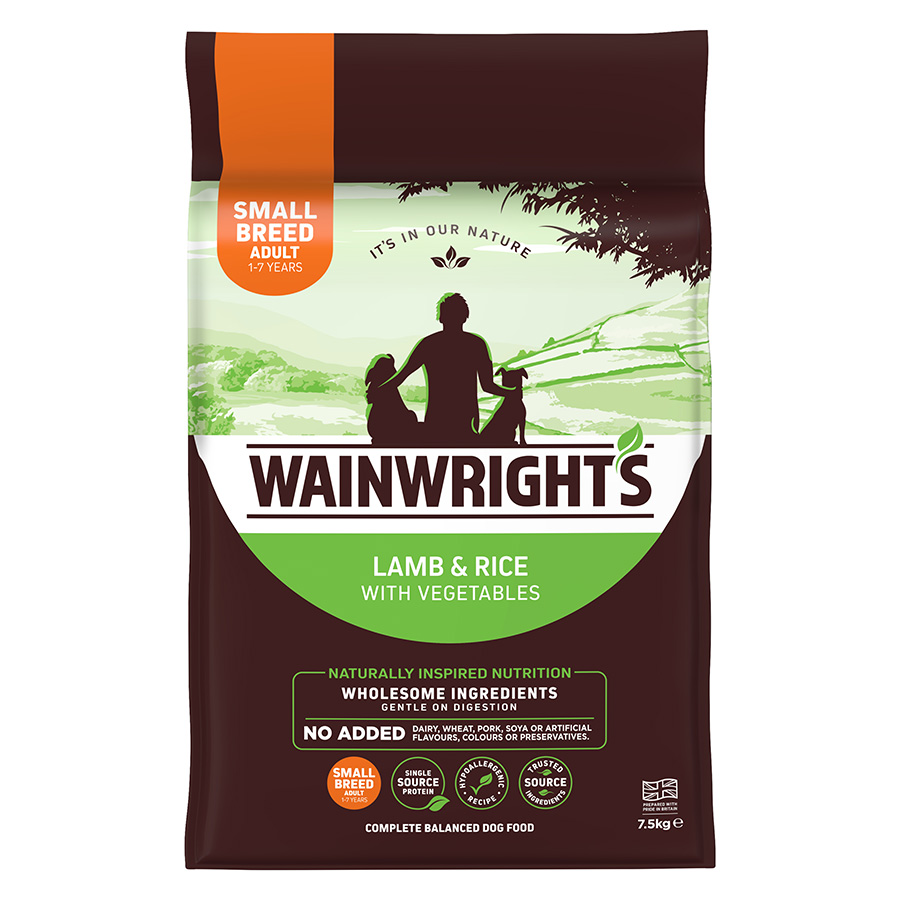 Wainwright’s Small Breed Adult Dry Dog Food Lamb & Rice 